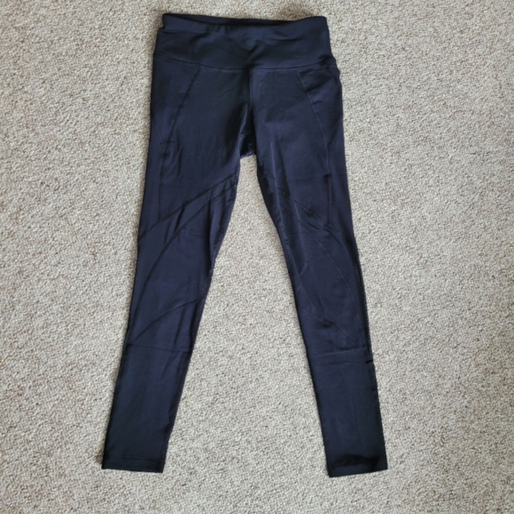 NWT Vina Black Leggings with Mesh Size Small